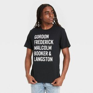 Black History Month Men's Names Short Sleeve Tee